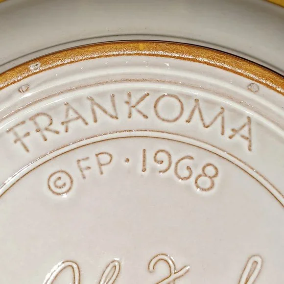 Vintage 1968 Frankoma Collectible Christmas Plate Flight Into Egypt Holy Family - Picture 2 of 9